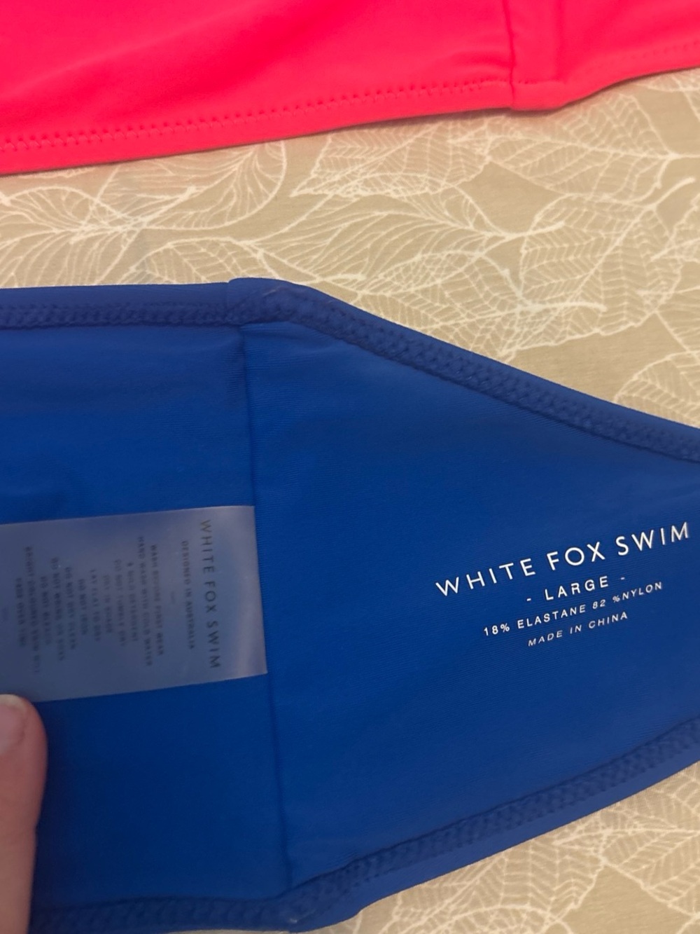 Two Bandeau Bikini Tops - Large